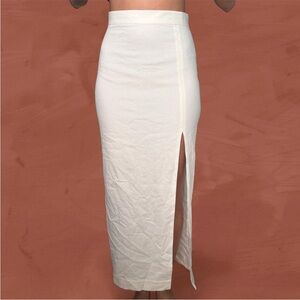 BAZILIKA COTTON SLIT SKIRT
